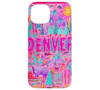 Denver Colorado Vibrant Voyage Collage Graphique Coque pour iPhone 15