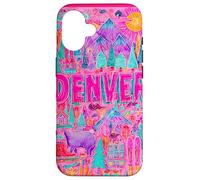 Denver Colorado Vibrant Voyage Collage Graphique Coque pour iPhone 16