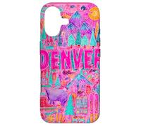 Denver Colorado Vibrant Voyage Collage Graphique Coque pour iPhone 17