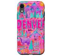 Denver Colorado Vibrant Voyage Collage Graphique Coque pour iPhone XR