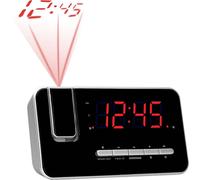 Denver CRP-618 radio-réveil (réveil, radio PLL FM, 3,0cm d'affichage (1,2 pouces), projection)