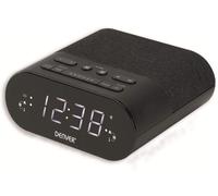 Radio-réveil - DENVER - CRQ-107 - Radio FM - Chargement sans fil QI - 2 réveils réglables
