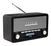 Denver Radio Portable Dab+ et FM avec Bluetooth, Gris Foncé | DAB+/FM, Bluetooth 5.0, AUX, écran LCD, réveil, 2 × 2 W et alimentation secteur ou 4 piles C