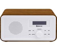 Denver DAB-30DW Dark Wood Radio de table DAB+, FM fonction réveil bois marron (satiné)