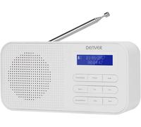 Denver Radio de poche DAB-42 DAB+ - FM, réveil, 1W - Blanc