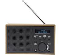 Denver Radio portable DAB-46DGR – DAB+/FM, réveil, écran LCD, secteur/piles, 2 W RMS, gris foncé