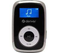 Denver Denver Lecteur MP3 avec écouteurs - 32 Go - mode aléatoire - enfants et adultes - clip de fixation - AUX - MicroSD - MPS316 - noir