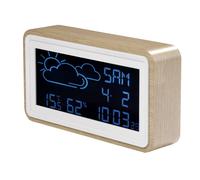 Denver Denver WS-72 / Station météo avec réveil / date / température et humidité / USB pour smartphone / bois