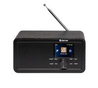 Denver DIR-200 Radio Internet intelligente et compacte DAB+/FM avec écran couleur, Bluetooth et double alarme, fonctionnement sur secteur et piles