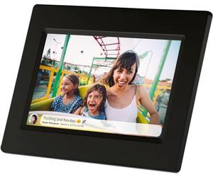 Denver Electronics PFF-710BLACK cadre photos numériques 17,8 cm (7") Écran tactile Wifi Noir - Cadres photos numériques (17,8 cm (7"), 1024 x 600 pixels, IPS, 200 cd/m², JPEG, 8 Go)