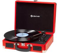 Denver Electronics Platine vinyle USB rouge