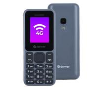 Denver Téléphone Senior Portable 4G - Débloqué - avec Grandes Touches - GSM - Bluetooth - Double SIM - FAS1860L
