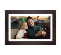 Denver PFF1543DW Cadre photo numérique Wi-Fi 39.6 cm 15.6 pouces CEE: D (A - G) 1920 x 1080 Pixel 16 GB bois (foncé)