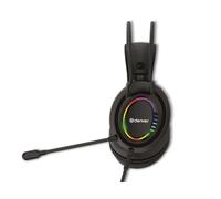 Denver GHS-130 - Casque de jeu - Headset - Bandeau - Effets lumineux RGB - Noir