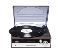 Denver Lecteur de disques vinyles VPR-190 avec Radio FM. Haut-parleurs intégrés. Finition Bois. Tête en céramique