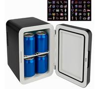 Denver MFR-404B Mini Frigo 4L - Petit Réfrigérateur Portable avec Fonction Chaud & Froid - 230V & 12V - Mini Frigo de Chambre - Voiture - Cosmétiques & Boissons