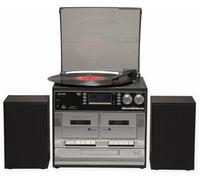 Denver MRD-166 Chaîne stéréo DAB+, Lecteur de disque, SD, FM, USB, fonction enregistrement 2 x 2 W noir
