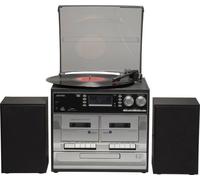 Denver MRD-166 Chaîne stéréo DAB+, Lecteur de disque, SD, FM, USB, fonction enregistrement 2 x 2 W noir