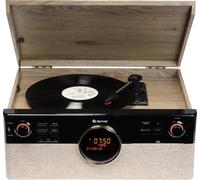 Denver MRD-180 Chaîne stéréo rétro DAB+, Bluetooth, CD, Cassette, Lecteur de disque, noir, bois