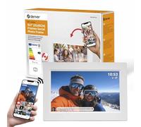 Denver PFF-1015W Cadre Photo numérique Wi-FI FRAMEO 10,1 Pouces, écran Tactile IPS 1280 x 800, mémoire 16 Go, Application iOS/Android, Blanc