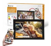 DENVER PFF-1037BLACK. Écran Tactile en Verre 10.1”. Wi-FI. Minuteur. Logiciel Photo pour Envoyer des Photos Depuis l'application Mobile vers Le Cadre