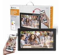 Denver Cadre photo numérique PFF-1515B – Écran tactile IPS 15,6'' Full HD, Wi‑Fi, 16 Go, Noir