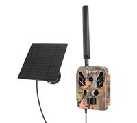 Denver Photopiège 4G 4K 8MP solaire 5200mAh IP67 APP | 4G LTE, détection PIR jusqu'à 20 m et déclenchement rapide en 0,3 secondes