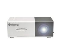 Denver PR-1000 Mini vidéoprojecteur Full HD supporté, HDMI, USB, microSD, Projection 20 à 60 Pouces, câbles Inclus