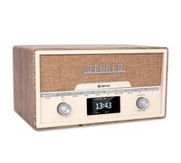 Denver Radio Dab Lecteur CD - Radio Vintage - Bluetooth - 20 Stations préréglées - Dab/FM/AUX (Lightwood)