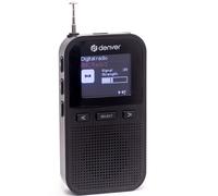 Denver Radio portable DAB de poche - Radios numériques DAB Plus avec radio FM rechargeable, haut-parleur et prise casque - Mini petites radios pour une utilisation personnelle portable alimentée par
