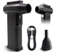 Denver Souffleur à Batterie, Mini Souffleur Sans Fil Puissant, 110000 RPM | Souffleur batterie, Air Duster, 110000 RPM, 6000 mAh, USB C, LED, 2 embouts, Écran batterie