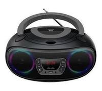 Denver Lecteur CD Portable TCL-212BTGREY – Boombox Bluetooth, Radio FM, MP3 USB, AUX, 4W Noir/Gris