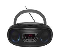 Denver TCL-212BT Radio-lecteur CD FM AUX, CD, USB, Bluetooth lumière d'ambiance gris