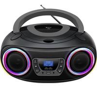 Denver TDB-212BT Boombox avec CD, Bluetooth, USB, AUX, radio DAB+/FM & lumière LED