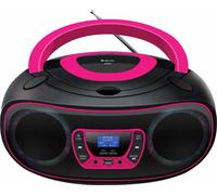 Denver TDB-212BT Boombox avec CD, Bluetooth, USB, AUX, radio DAB+/FM & lumière LED