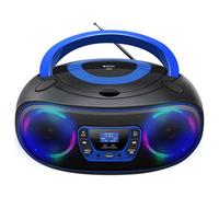Denver Radio-lecteur CD TDB-212BU – DAB+/DAB/FM, Bluetooth, USB et AUX – Bleu