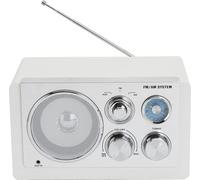 Denver TR-63W Radio de table AM, FM AUX blanc