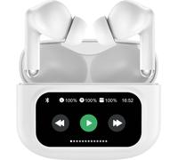 Denver TWD-305 Écouteurs intra-auriculaires Bluetooth blanc Noise Cancelling boîtier de charge téléphone portable