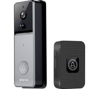 Denver VDB-216 Interphone vidéo sans fil, Wi-Fi Caméra, Accessoire de montage, Station extérieure noir, gris