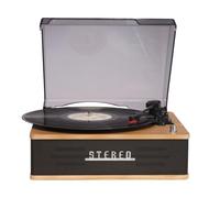 Denver VPB-262LW Tourne-disque rétro Bluetooth Haut-parleur aspect bois