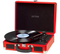 Denver VPL-120Rouge Platine Portable USB Avec Fonction De Numérisation Vinyl