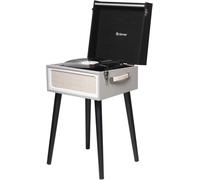 Denver VPL-150BT platine vinyle rétro indépendante avec Bluetooth, USB, RCA-Chinch 2x3W - avec quatre pieds élégants - platine vinyle, disque vinyle, vinyles, jukebox, home hifi, lecteur CD, chaîne st