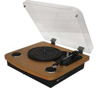 Denver VPL-230LW Platine vinyle rétro avec Dual Bluetooth, entrée USB/SD et haut-parleurs intégrés