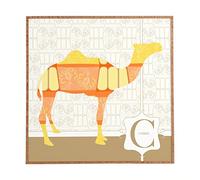 Deny Designs Décoration murale encadrée Jennifer Hill Mister Camel Small (12" x 12")