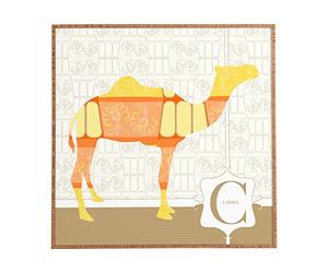 Deny Designs Décoration murale encadrée Jennifer Hill Mister Camel Small (12" x 12")