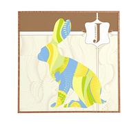 Deny Designs Décoration murale encadrée Jennifer Hill Mister Jack Lapin Medium (20" x 20")