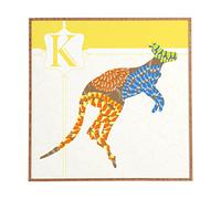 Deny Designs Décoration murale encadrée Jennifer Hill Mister Kangourou Large (30" x 30")