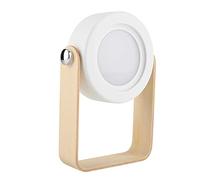 DENZED Lampe De Chevet Pliante, Recharge USB Lampe De Table Pliable Poignée Portable Lanterne Lumière Contrôle Tactile Dimmable Veilleuse Chambre Chevet Liseuse,Blanc
