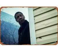 Denzel Washington In The Equalizer 2 Plaque en métal 20,3 x 30,5 cm Décoration murale vintage rétro