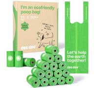 Deo Doo Lot de 18 rouleaux de sacs à déjections canines avec poignées, 270 pièces, de grandes tailles, anti-fuite et extra épais, pour promener les chiens de petite et moyenne taille, litière parfumée